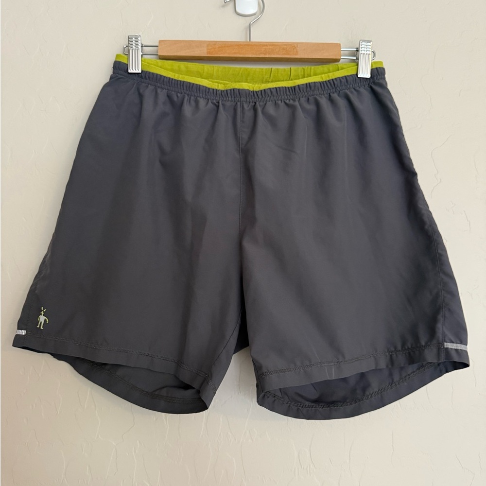 Smartwool PhD Gray Athletic Shorts Size S 5” Inseam Hiking Gym Workout Classic